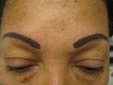 permanent tatooed eyebrows